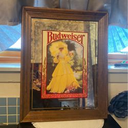 Budweiser Mirror Victorian Yellow Dress