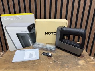 Brand New HOTO Pulse 4-in-1 Cordless Staple Gun, Nail Gun, 1200 Fasteners T50, JT21, Brad & Pin Nails Compatible, Smart LED Display, Live SKU546