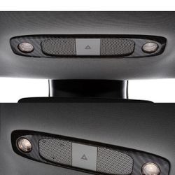 Tesla Model 3 2017 - 2023 ABS Front & Rear Carbon Fiber Look Reading Light Cover
