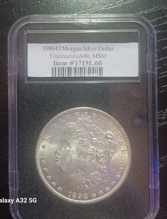 1898-O Morgan Silver Dollar Uncirculated-60, MS60