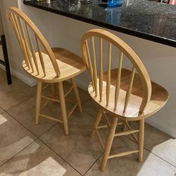 Classic Solid Wooden Barstools