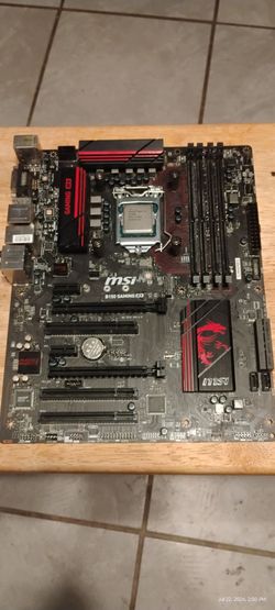 MSI B150gaming computer motherboard with Intel i5-6500 processor