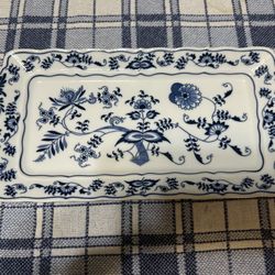 Blue Danube Japan Porcelain Sandwich Tray 
