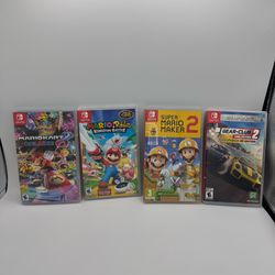 Nintendo Switch 4 Empty Game Cases Lot *No Games*