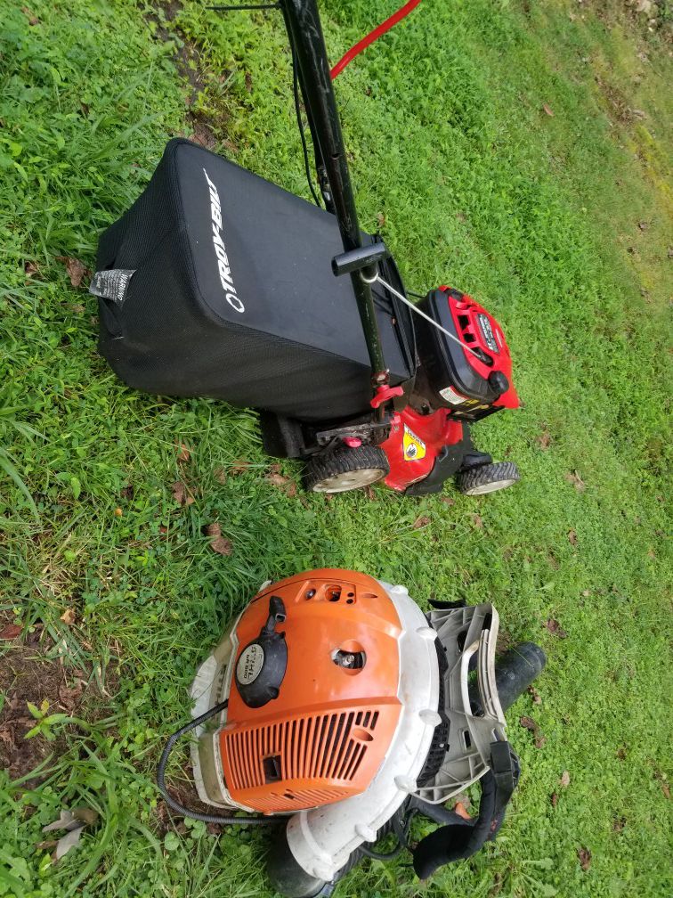 blower sthil 600 lawn mover