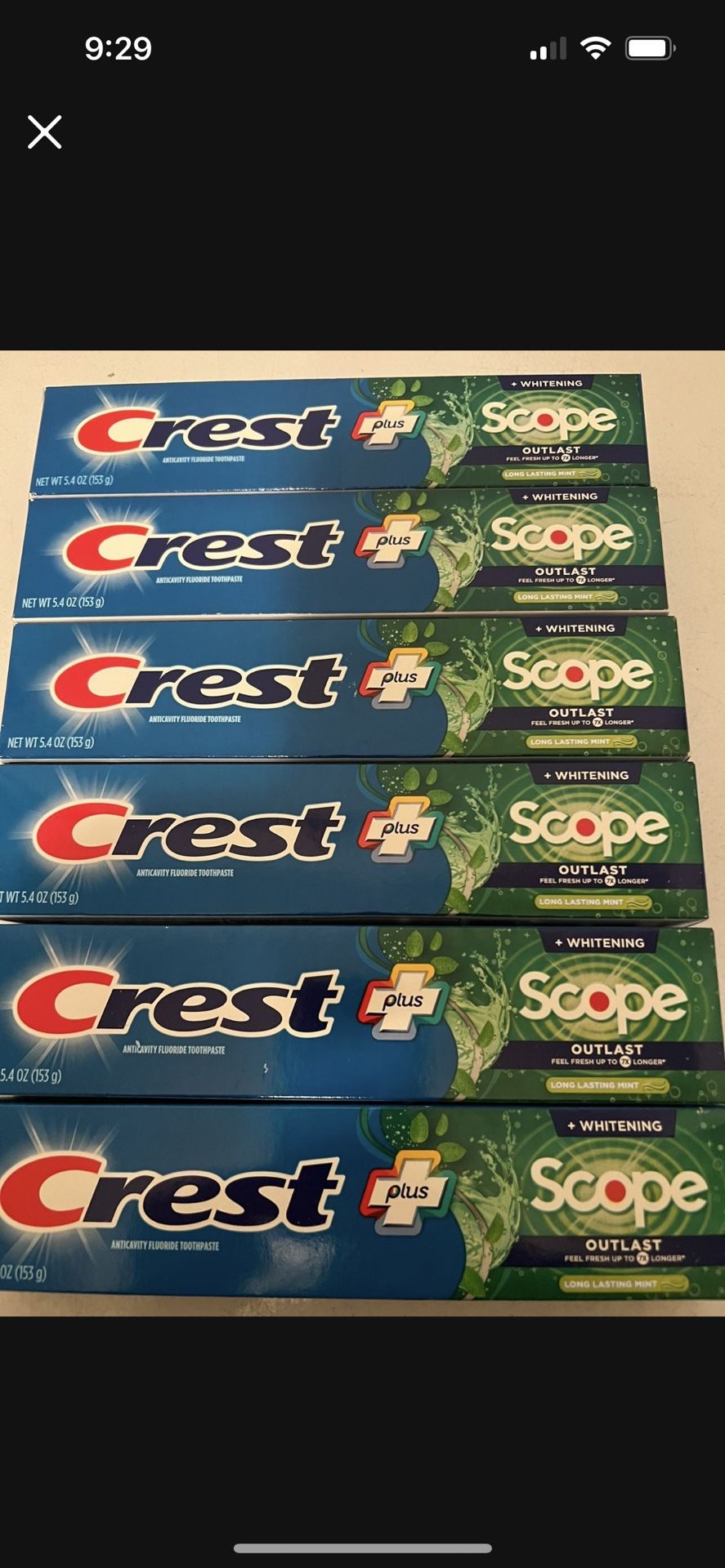 Crest Scoop mouthwash 5/$10