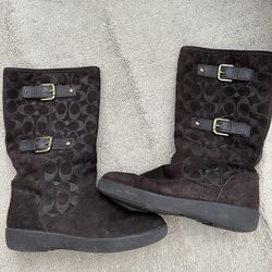 Coach Brown Buckle Boots Woman’s size 8.5