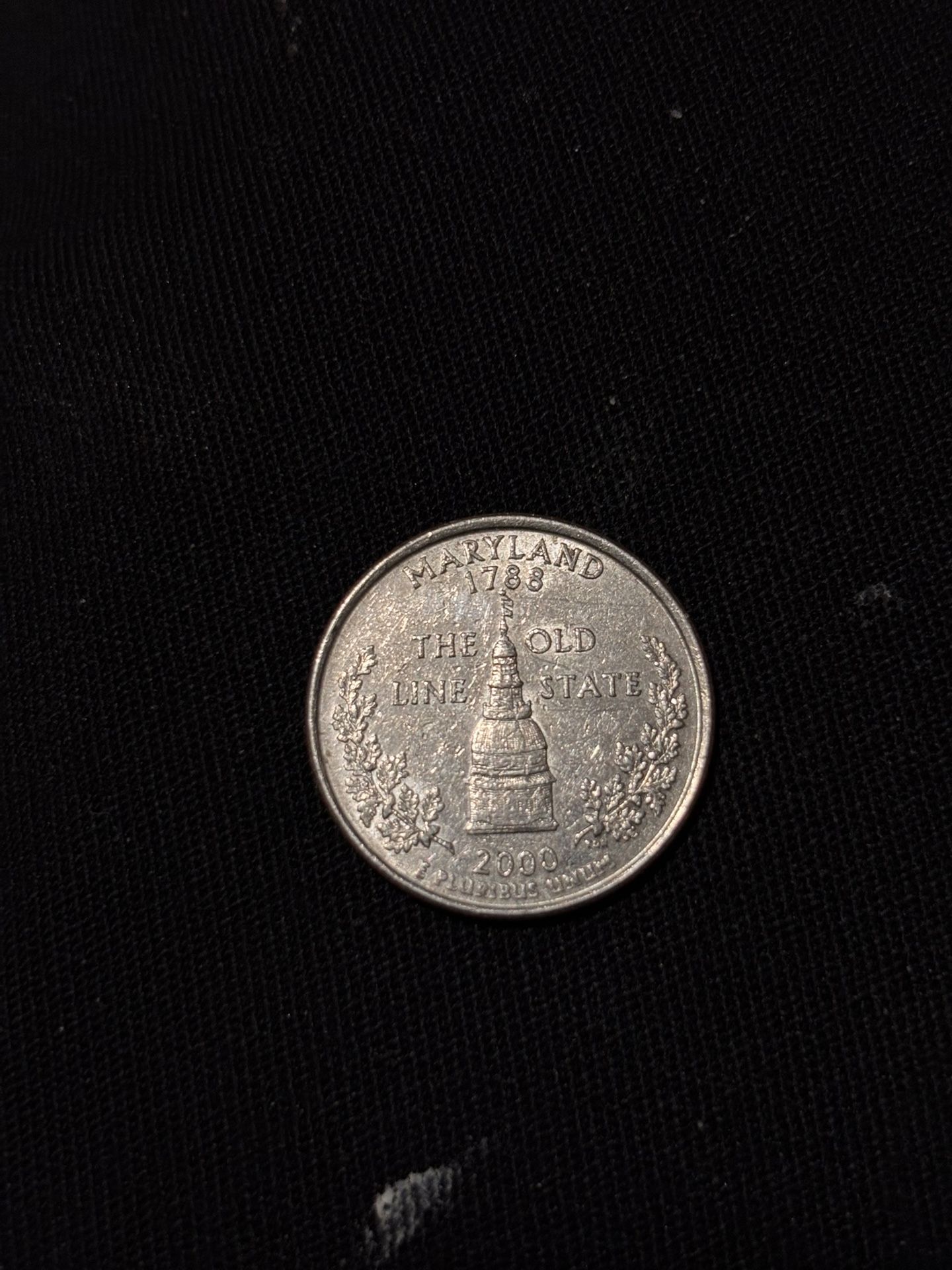 Year 2000 Rare Maryland Statehood Quarter Minted “d”