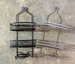 Bathroom hanging shelves