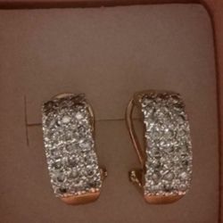14k Diamond Earrings 