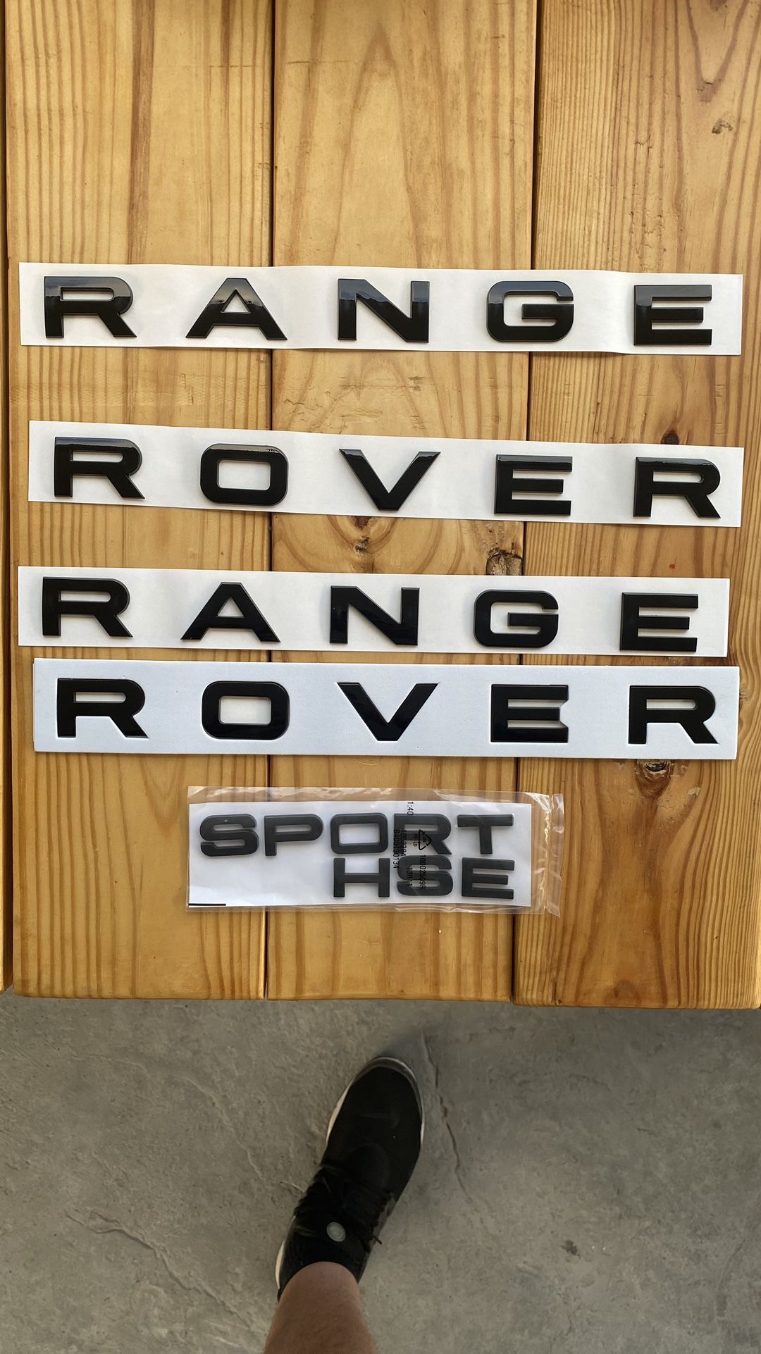 New Range Rover Decals In Black