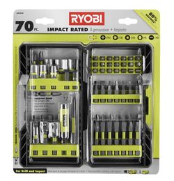 New RYOBI 70pc Driver Bit Set