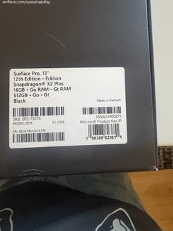 Microsoft Surface Pro 13” and Microsoft Surface 13” keyboard