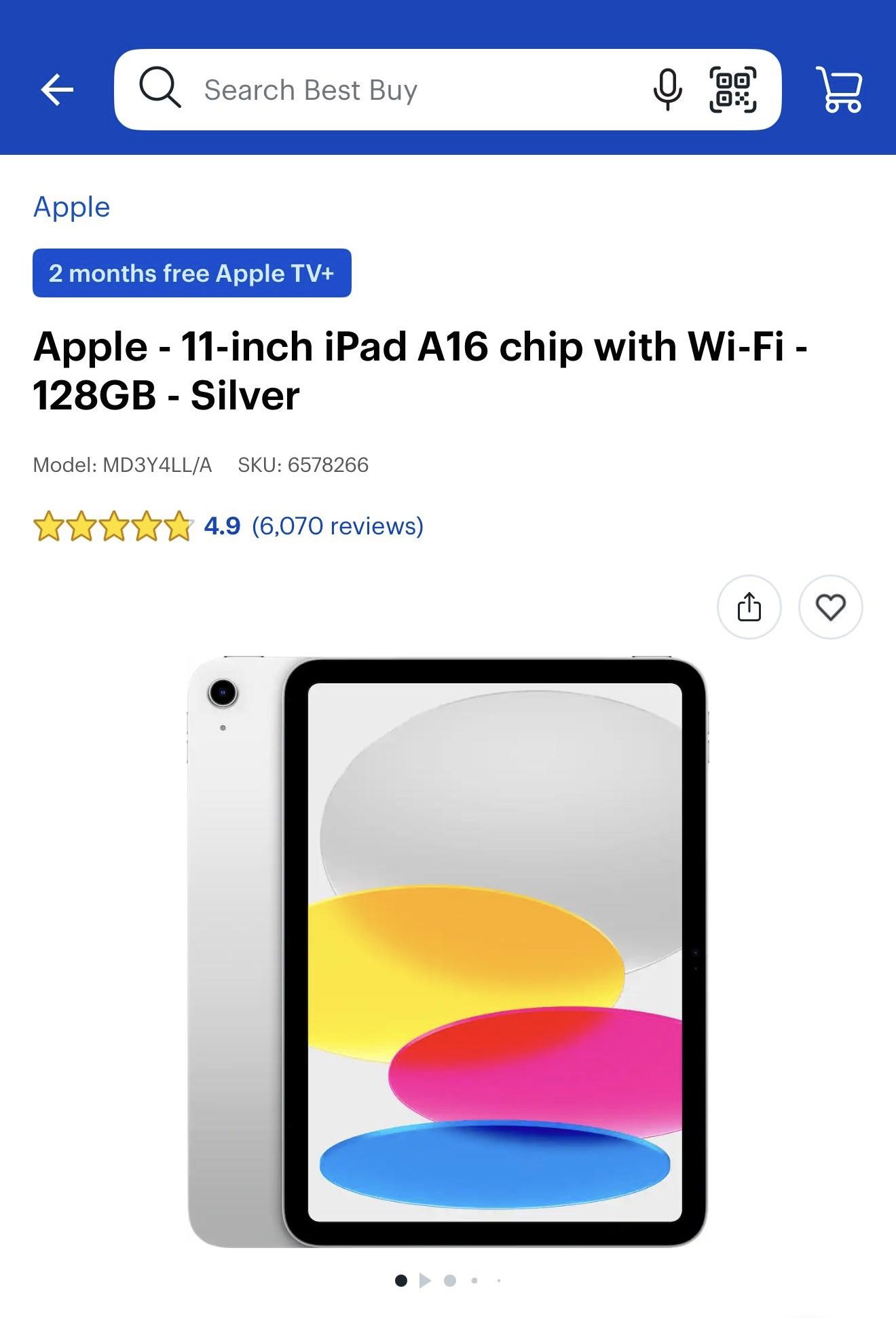 iPad’s 11 (A16) Silver&Blue