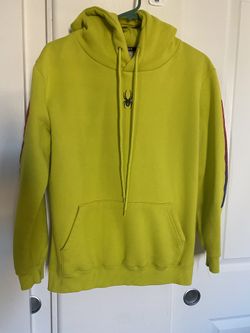 SPYDER Yellow Hooded Sweatshirt XL 