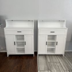 BRAND NEW!! White Storage Cabinet/Buffet/Sideboard