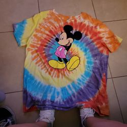 Mickey mouse tie dye shirt