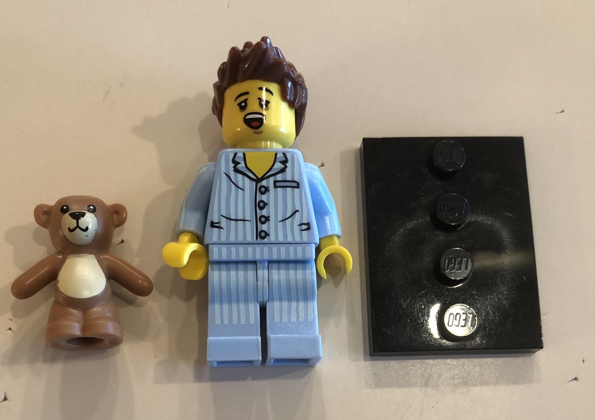 LEGO Minifigure Series Sleepy Guy With Teddy Bear