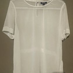 DKNY Sheer Shirt Sz M