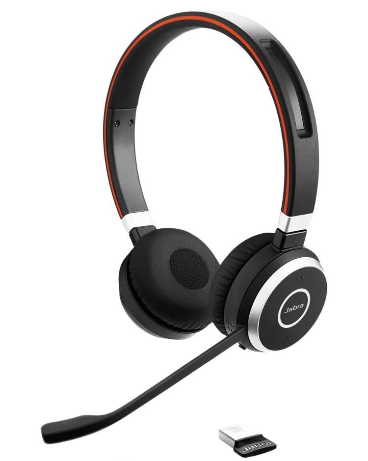 Jabra Evolve 65 MS Wireless Headset, Stereo – Includes Link 370 USB Adapter – Bluetooth Headset with Industry-Leading Wireless Performance, Advanced N