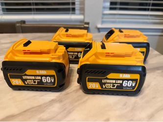 20V/60V MAX 9.0Ah DCB609 Replacement Batteries for DeWalt FlexVolt
