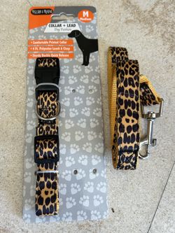 Leopard Print Dog Collars And Leashes