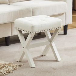 Brand New Padded Vanity Stool or Ottoman/ Footrest
