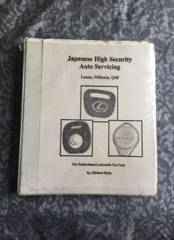 High security auto servicing (ignitions/keys)