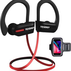 Tenergy T20 Wireless Bluetooth Earphones IPX7 Earbuds Headphone & Bonus Armband @N5-102