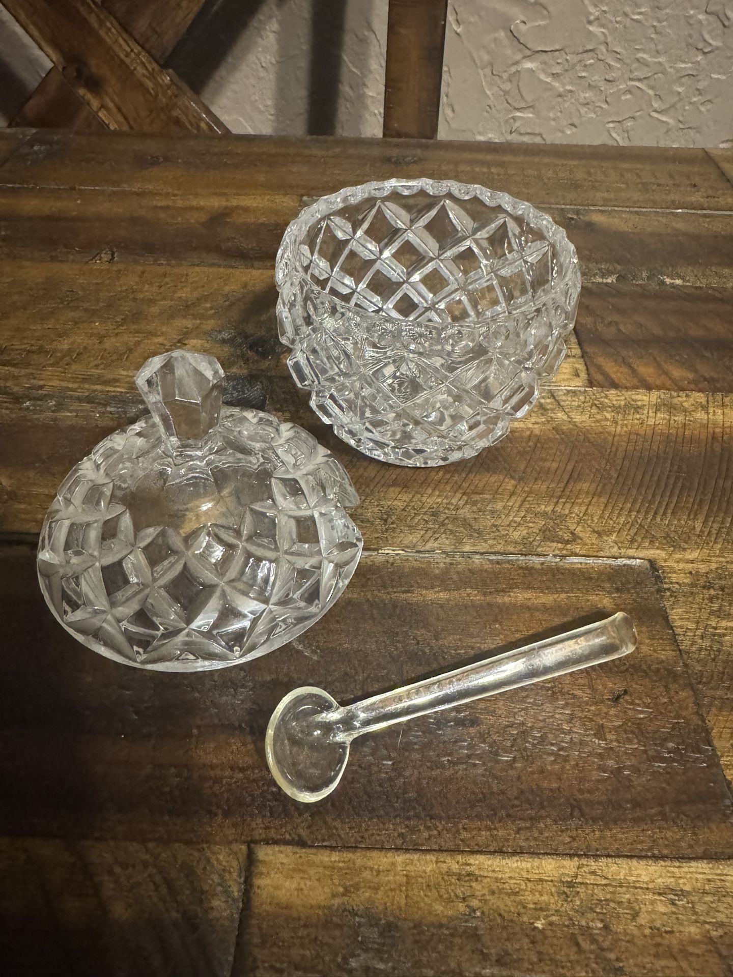 Glass Jar With Plastic Spoon