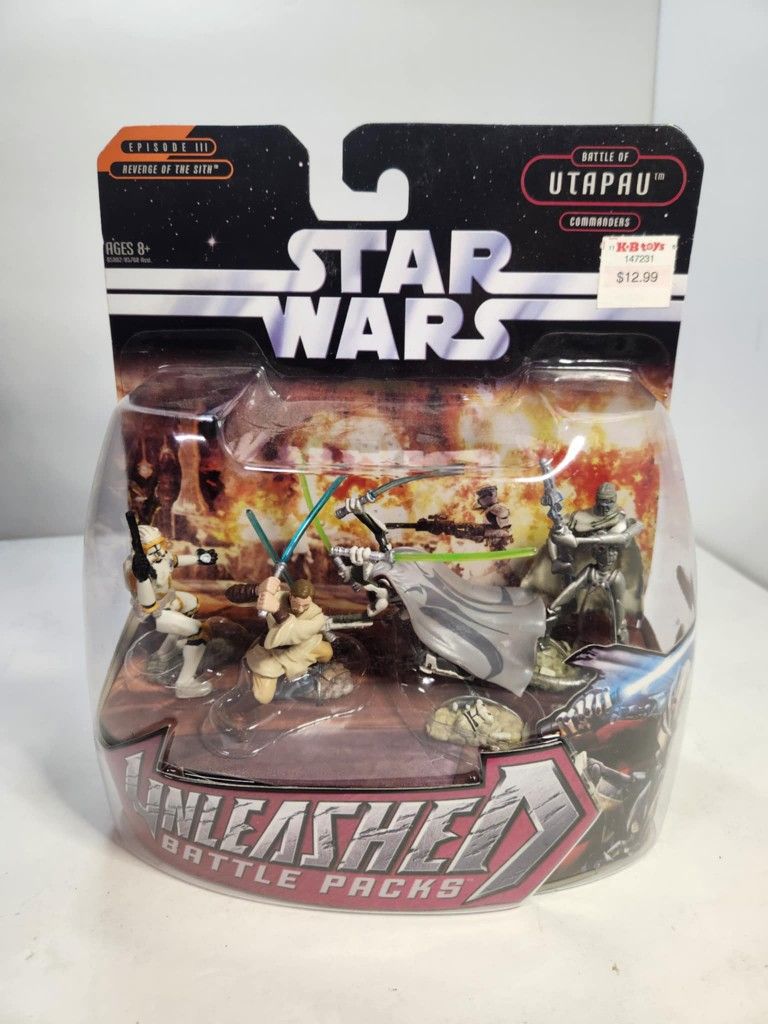 NEW Vintage Star Wars Unleashed Battle Packs Utupau 2005 Action Figures Toy