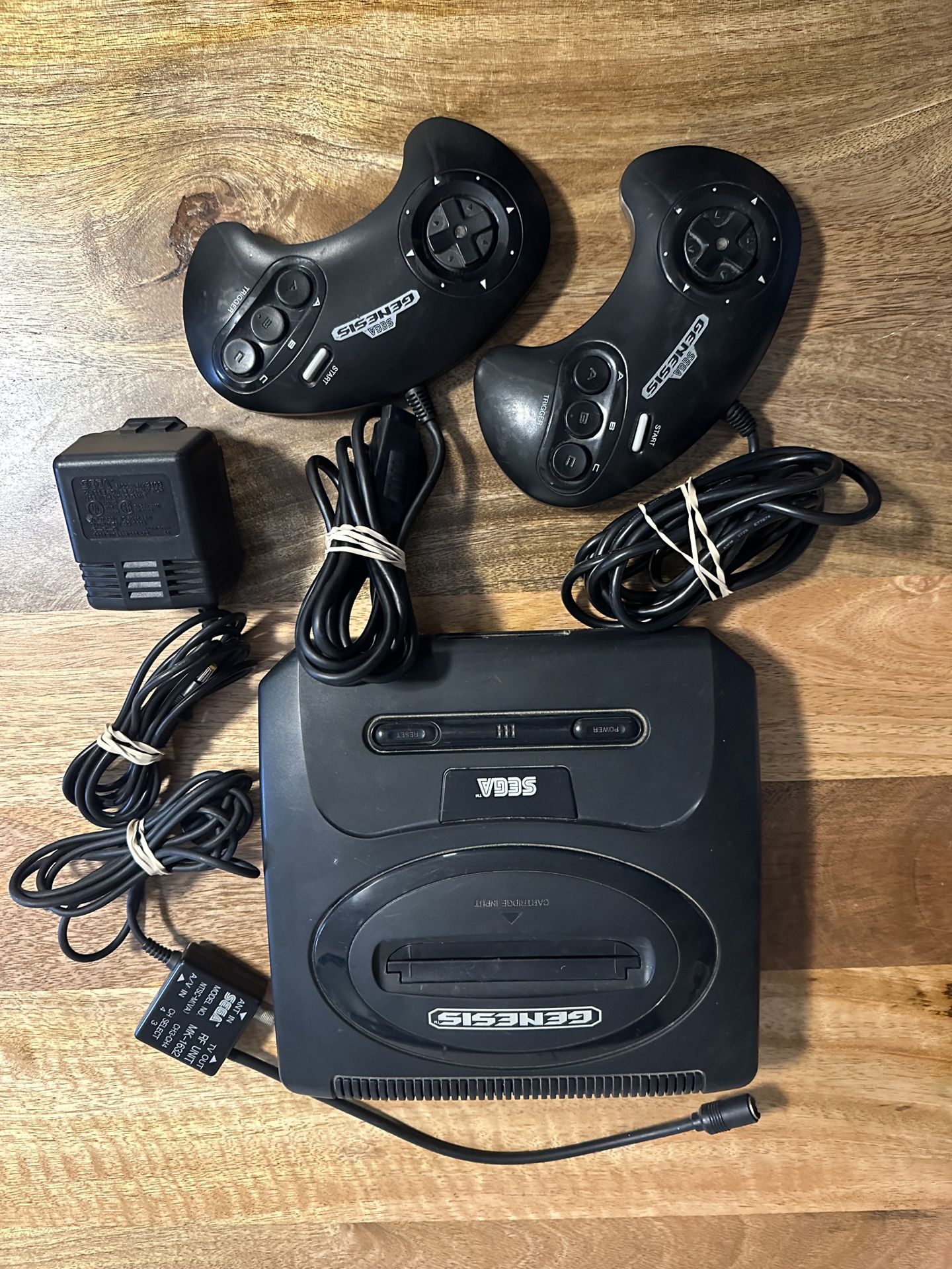 Sega Genesis With 2 Controllers