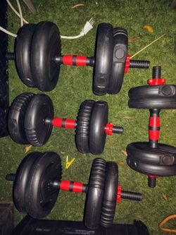Dumbbell weights sets