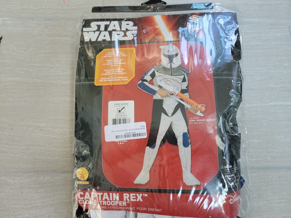 Star Wars Captain Rex Clone Trooper Costume Child Large
