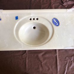 Bathroom vanity sink top. 