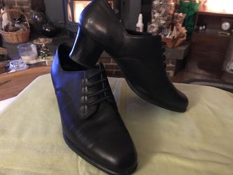 Aerosoles Black Leather Size 10M Shoes