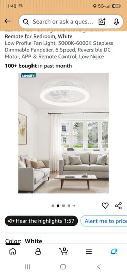 20" Flush Mount Ceiling LED Light Fan with Remote $30 ea. Brand New (Price Is Firm)