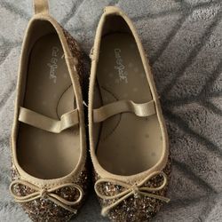 Cute Dressy Gold Shoes Girl Size 7