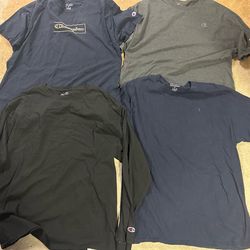Men's champion tee shirt bundle size extra large