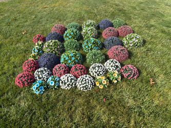 Artificial outdoor flowers