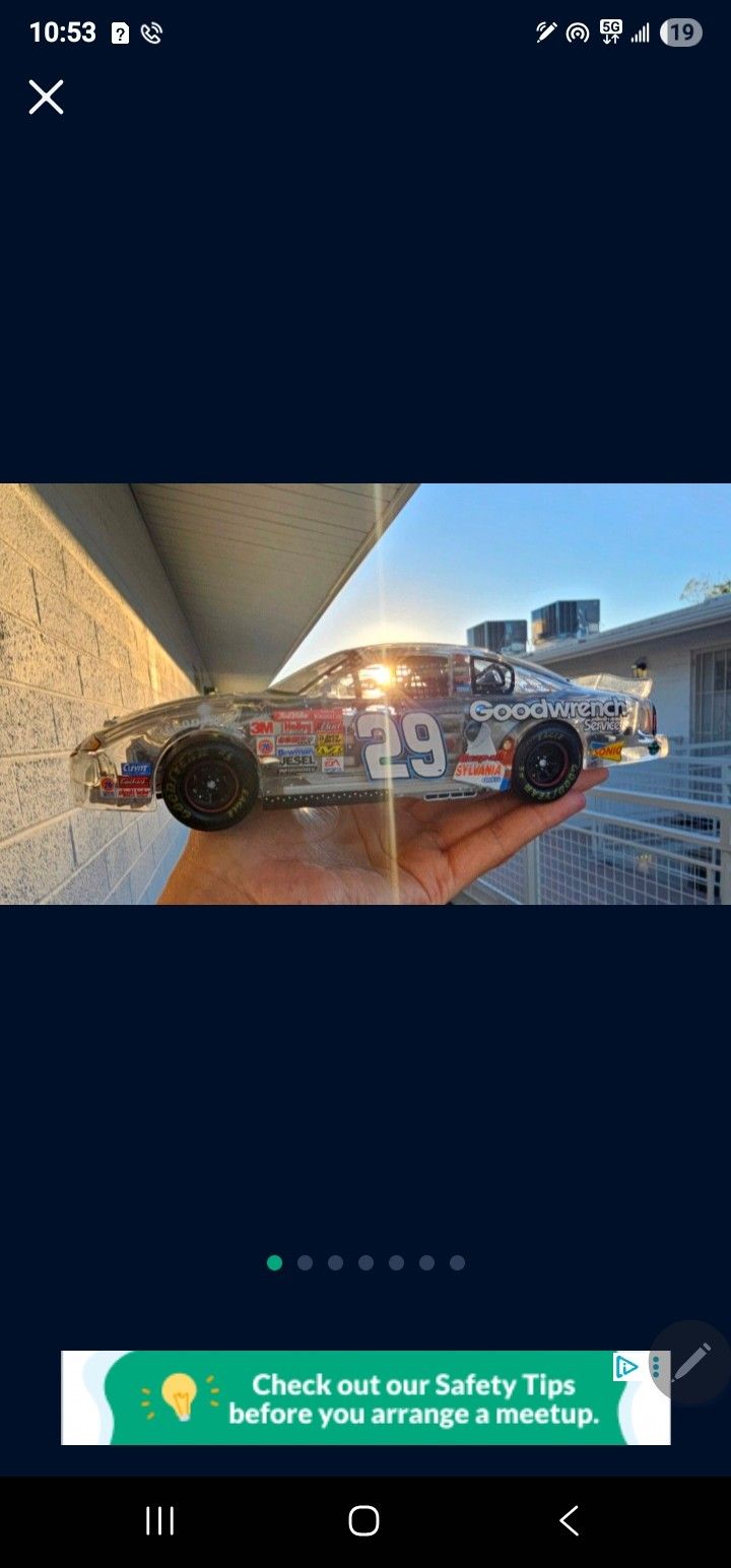 1:24 Action Kevin Harvick #29 ET 20th Anniversary CLEAR colored2002 Monte Carlo