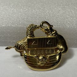 Premier Design Gold Tone Noah’s Ark Brooch / Pin