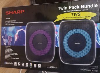 Sharp Twin Pack Bundle Speakers.