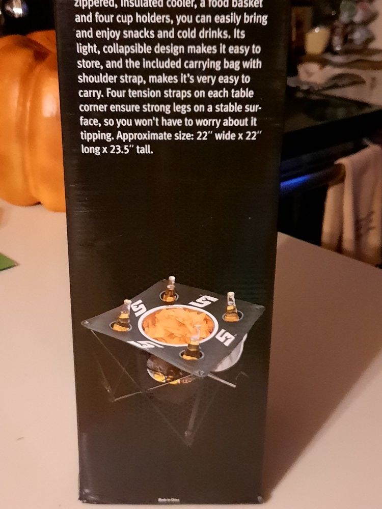 Snap on tailgate table