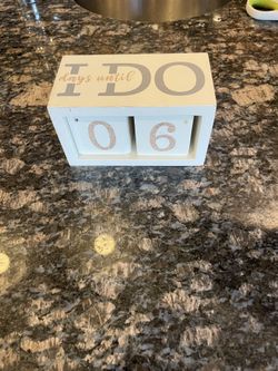 Wedding Countdown Interchangeable Blocks