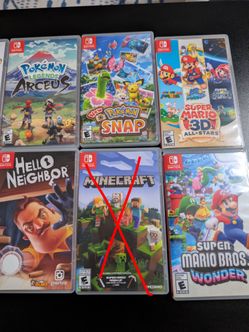 Nintendo Switch Games (Check Description)
