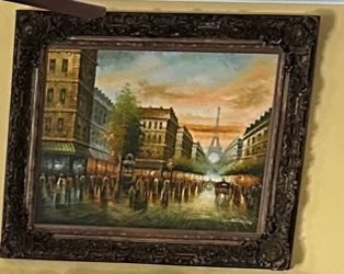 4 -Framed oil paintings 48 by 54 inches