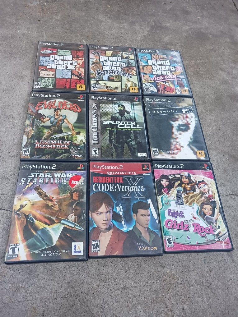 9 Play Station 2 Games 95 For Everything