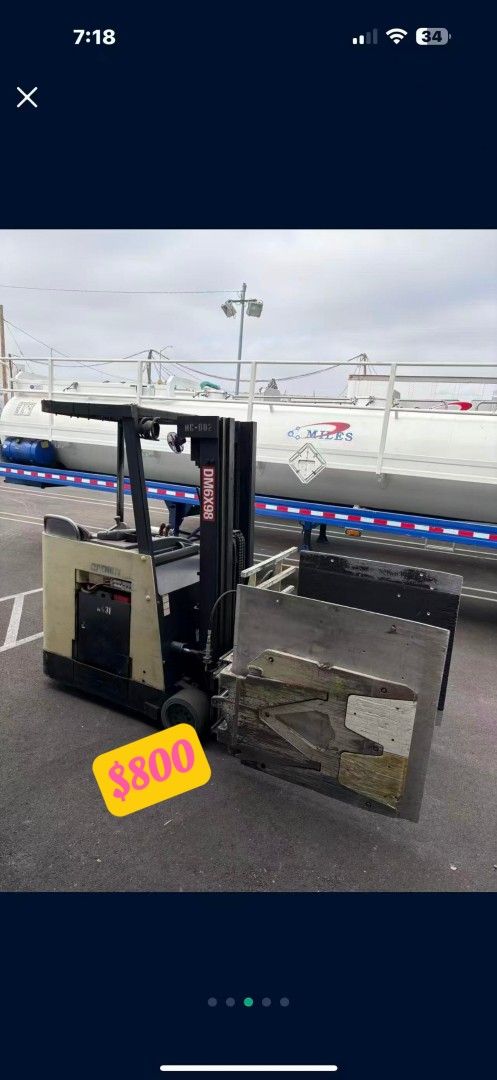 Electric Forklift,Warehouse helper(white) 10.91
