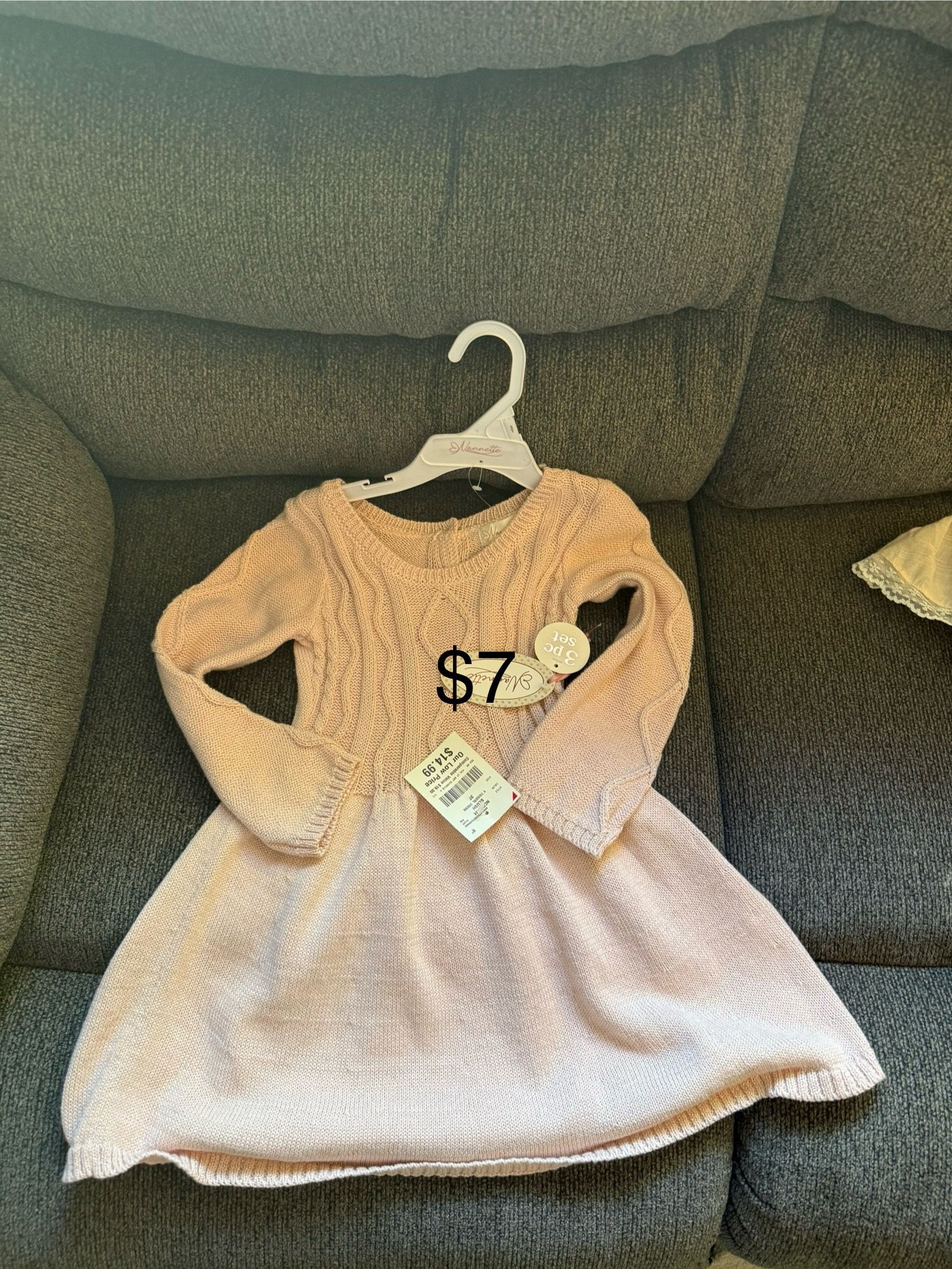 3T Pink Sparkle Dress